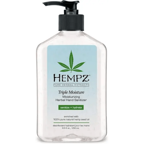 Hempz Fresh Citrus Triple Moisturizing Hand Sanitizer (8.5 Fl Oz) | Large Hand Sanitizer in a Pump Style Bottle & Freshly Scented