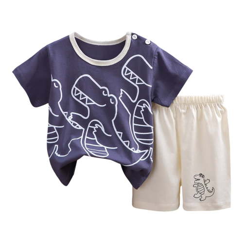 PEASKJP Newborn Boys' Short Sets Toddlers and Baby Boys' 2-Piece Shorts, and Tee Playwear Set,Size 3-6 Months