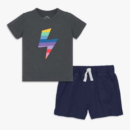 18-24 months Baby rainbow bolt tee set | Primary.com