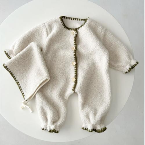 Stitched Fleece Jumpsuit with Bonnet – Teeny Mini Me