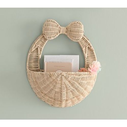 Rattan Bow Wall Basket