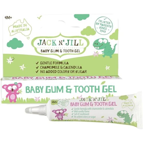Jack N' Jill Baby Gum and Tooth Gel - Natural Teething Relief Gel for Babies, Gentle Formula with Chamomile and Calendula, No Added Sugars or Colors, Suitable for 4 Months and Up - 15 g