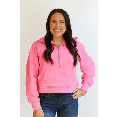 Oversized Three Zip Breastfeeding Sweatshirt