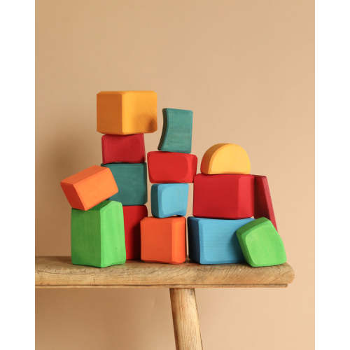 Grimm's Colored Waldorf Blocks