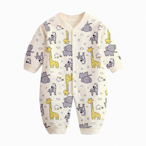Baby Onesies Boy Newborn Infant Baby Boys Girls Bodysuit Jumpsuits with Button Long Sleeve Cotton Rompers Overall