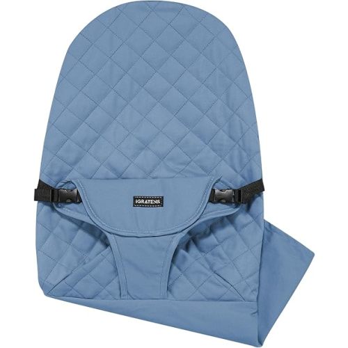 Fabric Seat for Bouncer - Cover for Baby Bjorn Bouncer Balance Soft & Bliss, 100% Cotton, Skin -Friendly, Machine Washable, Blue