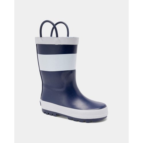 Toddler Boy Striped Rain Boots - Navy/White | Carter's