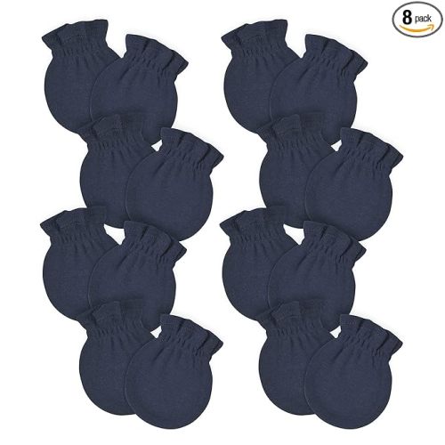 Gerber Baby No Scratch Mittens, Navy, 0-3 Months
