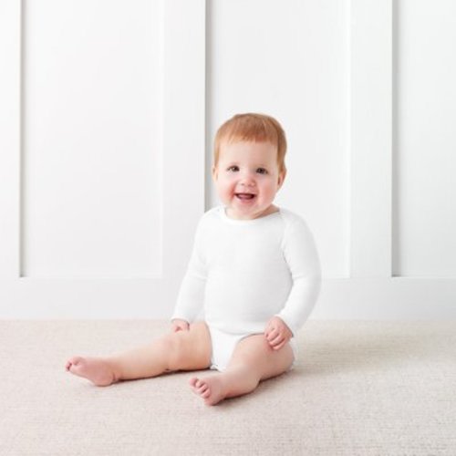 Member's Mark Baby 5-Pack Long Sleeve White Bodysuit - Samsclub.com