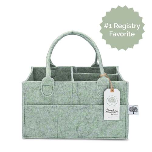 Felt Diaper Caddy Organizer for Baby Essentials | Parker Baby Co.