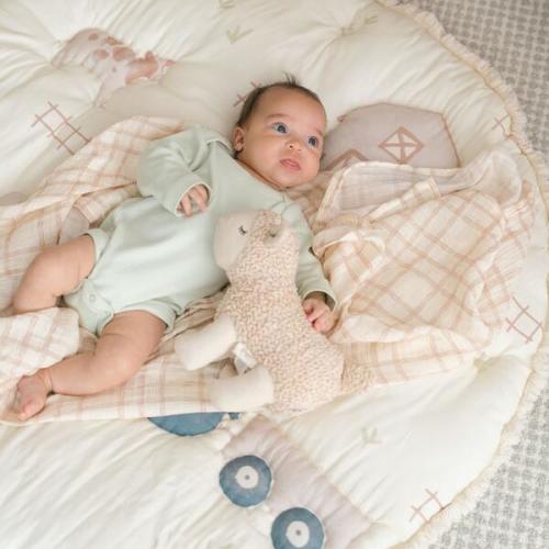 Leslie Lamb Plush Stuffed Animal Toy - Crane Baby | Maisonette