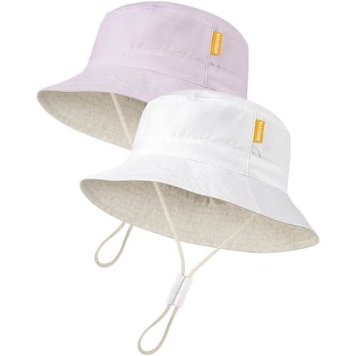 Baby Sun Hat for Toddler Kids Bamboo Rayon Bucket Hat Summer Beach Essentials Sun Protection Baby Hats for Boys Girls