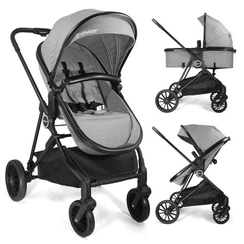 Lite 2.0 Baby Stroller with Newborn Mode, 2-in-1 Foldable Infant Stroller with Reversible Seat and UPF 50+ Canopy