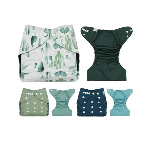ALVA Baby Cloth Diaper Covers with One Wet Bag, Swim Diaper,Cloth Nappy Shell Baby Girls and Boys