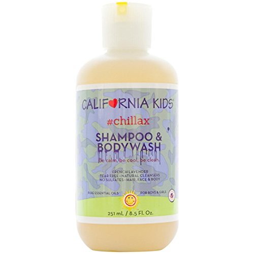 California Kids Chillax Lavender Shampoo and Body Wash | 100% Plant-Based (USDA-Certified) | Allergy Friendly | Gentle Kids Shampoo and Body Wash for Dry, Sensitive Skin | 251 mL / 8.5 fl. oz.