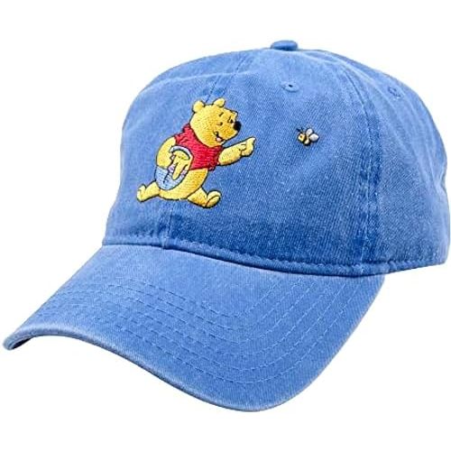Disney Winnie The Pooh Dad Hat, Adjustable Cotton Baseball Cap with Curved Brim