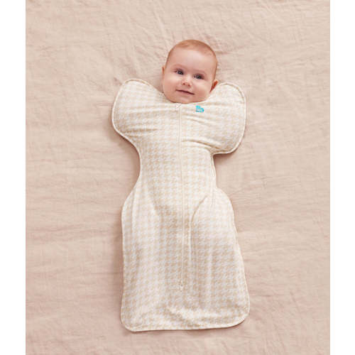 Swaddle Up™ 1.0 TOG Cotton Tan Houndstooth