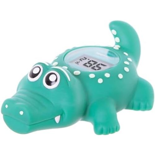 Dreambaby Floating Crocodile Bath Thermometer - Water Temperature Monitoring for Newborns, Infants, Toddlers - Croc Toy with Fahrenheit Display