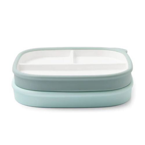 Clean Start Toddler Divided Plate | Premium Ceramic | Non Toxic – Ello