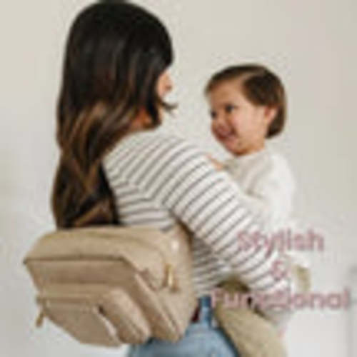 Beige Small Diaper Bag | Stylish Mini Diaper Bag – Lion & Light