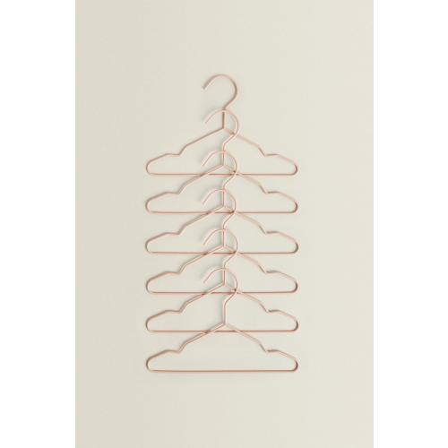PACK OF RUBBERIZED BABY HANGERS (PACK OF 6) - Oyster-white | ZARA United States