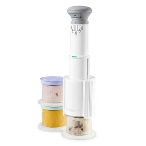 Cuisinart FastFreeze 5-in-1 Ice Cream, Sorbet, Milkshakes, Slushies and Mix-In Frozen Dessert Maker, Includes 3 Mixing Cups with Lids ICE-FD10