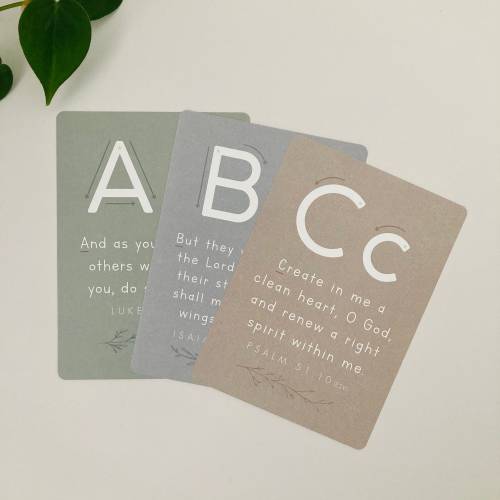 ABC Scripture Cards, 2nd Edition, Bible Verse Flash Cards
