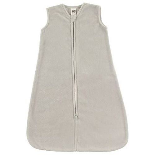 Hudson Baby Infant Plush Sleeping Bag, Sack, Blanket, Solid Light Gray Fleece, 18-24 Months