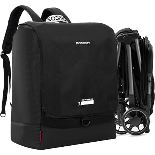 Momcozy Stroller Travel Bag for Airplane | Only Suit ClickGo Stroller | Compatible with Strollers Folded Dimensions of 17.3" W x 22.1" H x 9.8" D | Fit Most Major Brand | Hand-held & Back-carrying
