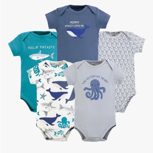 Touched by Nature Unisex Baby Organic Cotton Bodysuits
