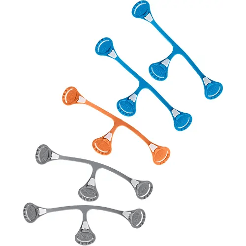 [Neutral 5 pack] Snappi Cloth Diaper Clips | Replaces Diaper Pins | Use with Cloth Prefolds and Cloth Flatfolds