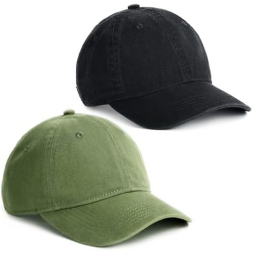 FURTALK Toddler Baseball Hat Kids Boys Girls Adjustable Washed Cotton Baseball Cap with Ponytail