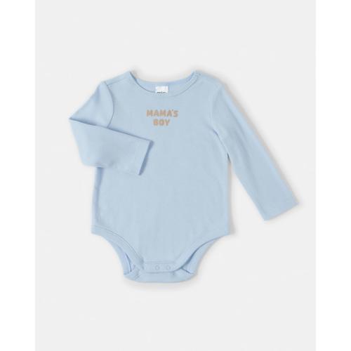 Cotton Long Sleeve Print Bodysuit - Kmart