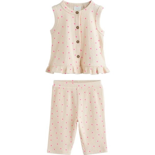 Kids' Ribbed Vest & Pants Set, 0-3M