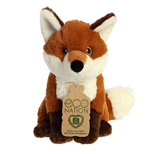 Aurora® Responsibly Made Eco Nation™ Fox Stuffed Animal - Ideal for Playtime Adventures - Perfect for Birthdays or Just Because - Red 11.5 Inches