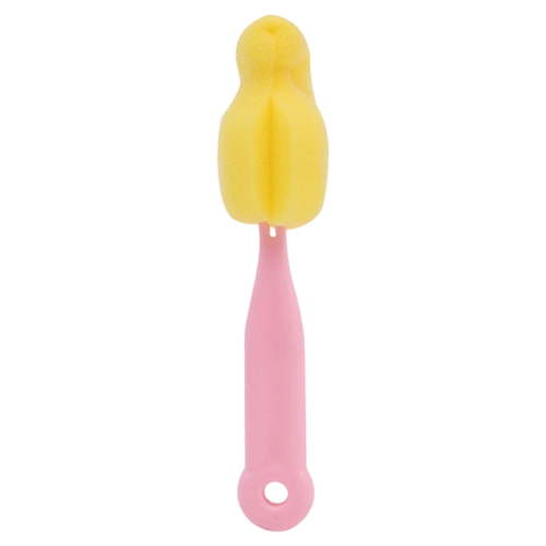 BIZHUA Pink Baby Bottle Brush, Universal Nipple Cleaning Brush for Pacifier, Straw, Sippy Cup, and Breast Pump Parts