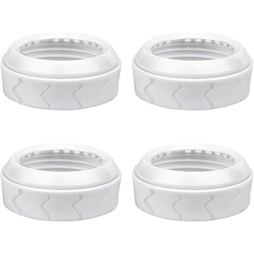 4pcs Bottle Nipple Collars Rings, Compatible with Dr. Brown's Wide Plastic & Glass Bottles Bottles 5oz & 9oz No Leak or Spills Replacement Bottle Nipple Ring Collars Baby Feeding Accessories