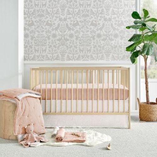Cloud Muslin Pink/White 5pc Bedding Set - Levtex Baby