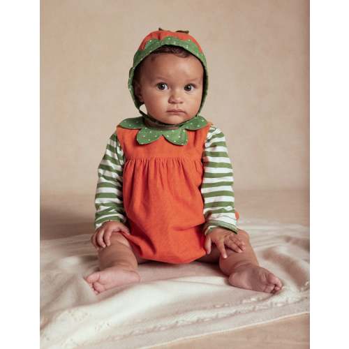 Novelty Romper Play Set-Orange Pumpkin