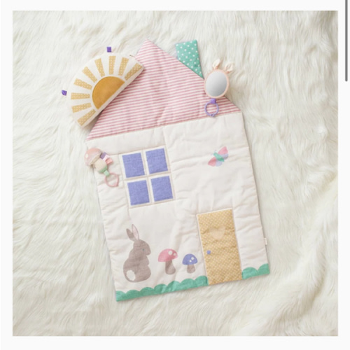 Ritzy Tummy Time Play Mat - Pink Cottage – Hatch Boutique