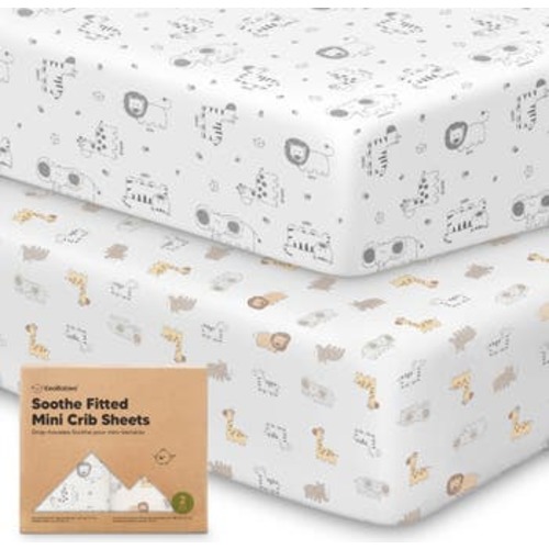 Soothe Fitted Mini Crib Sheet