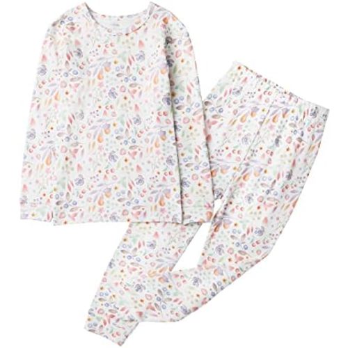 Owlivia 100% Organic Cotton Baby Long Sleeve Pajama Sets, Toddler Boy Girl 2-Piece Sleepwear
