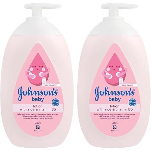 Johnsons Baby Lotion 16.9 Ounce Pump (500ml) (2 Pack)