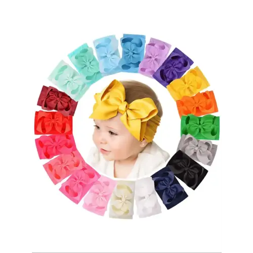 Baby's Cute Bowknot Decor Hair Band, Colorful Hair Accessories - TikTok Shop