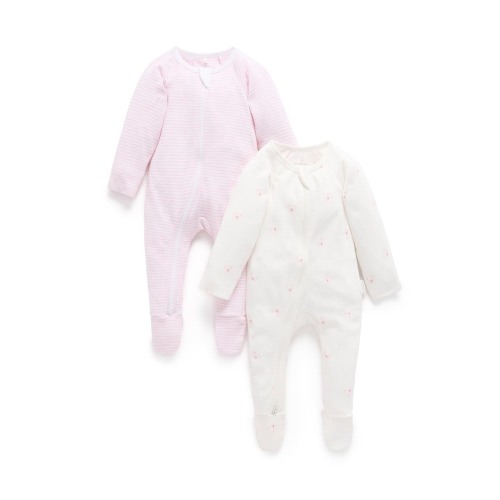 2 Pack Zip Footie