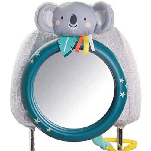 Taf Toys Koala Driver’s Baby Mirror for Back Seat View of Rear Facing Baby in Backseat Enables Easier Drive and Easier Parenting, Eye to Eye Contact with Baby While Driving