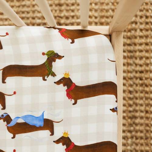 Silly Sausage Cot Sheet