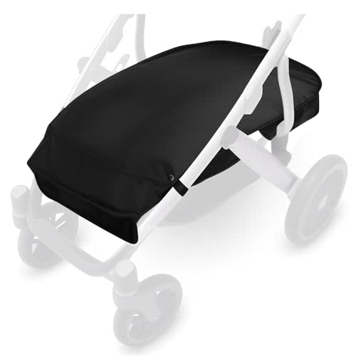 Stroller Basket Cover for UPPAbaby Vista V2 & V3 Accessories – Water-Resistant Storage Protector, Conceals Items, Easy Clip-On Access