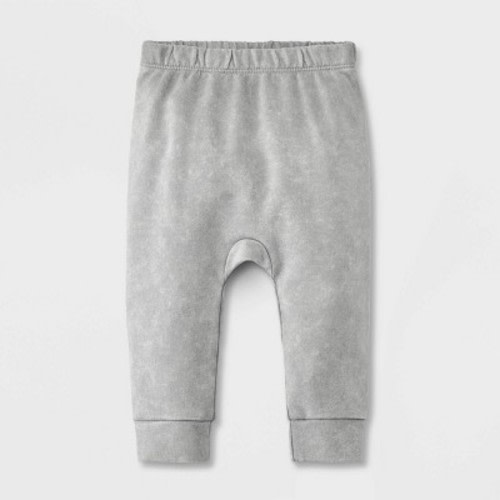 Baby Solid Jogger Pants - Cat & Jack™, Color: Gray, Size: 0-3M