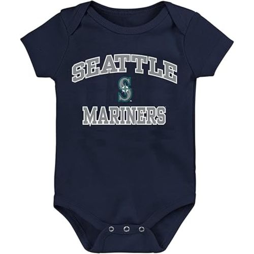 Outerstuff MLB Officially Licensed 0-24 Months City Headline Arch Logo Creeper Bodysuit Romper